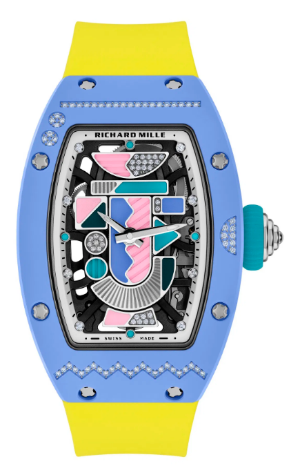 Review Richard Mille Replica Watch RM 07-01 Automatic Winding Coloured Ceramics Powder Blue